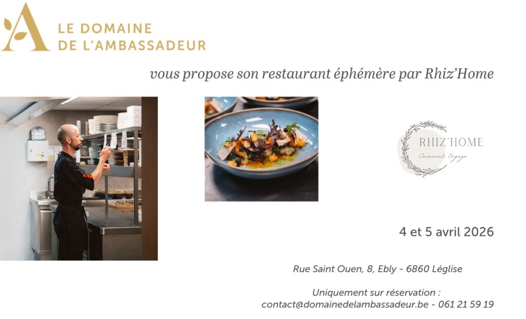 Restaurant éphémère avec Rhizhome